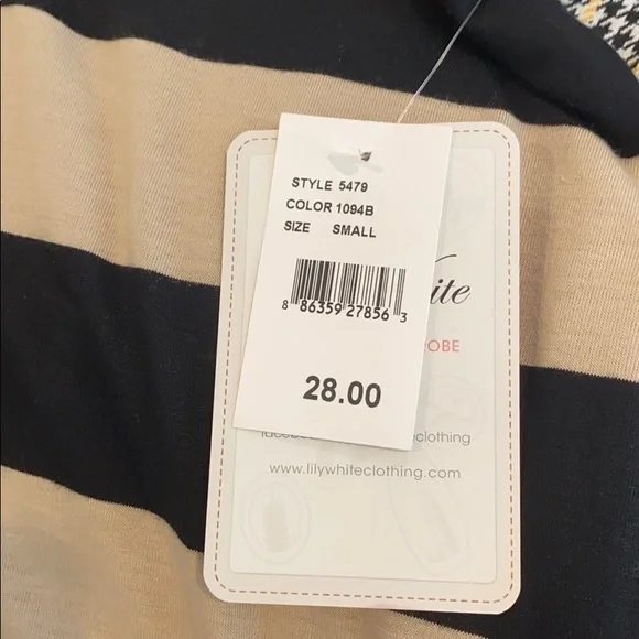 Black and Tan stretch pencil skirt - Picture 3 of 3